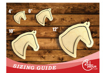 Load image into Gallery viewer, Unfinished Wood 2 Layer Horse Shadowbox Shape | DIY Craft Cutout | up to 46&quot; DIY
