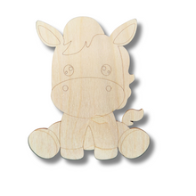 Load image into Gallery viewer, Unfinished Wood Etched Horse Shape | Paint By Line Crafts | up to 30&quot; DIY
