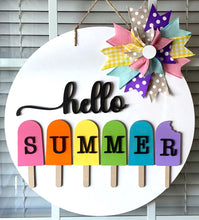 Load image into Gallery viewer, Unfinished Wood Summer Popsicle Shape | Ice Cream | Food | Craft Cutout | up to 24&quot; DIY
