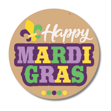 Load image into Gallery viewer, Unfinished Wood Mardi Gras Door Sign Kit | Wood Craft Cutouts | 1/4&quot; Thick |
