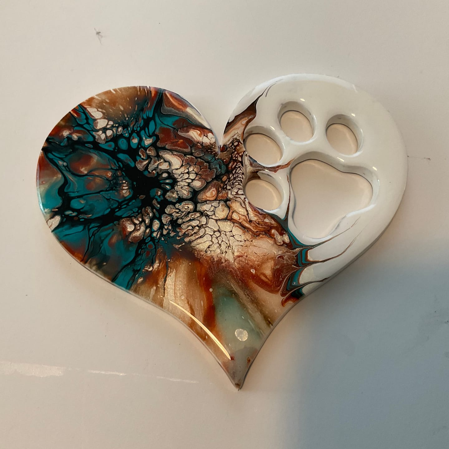 Unfinished Wood Pawprint Heart Shape | Valentine's Day | Pet | DIY Craft Cutout | Up to 46