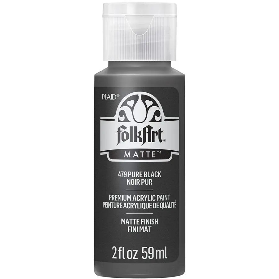 FolkArt Acrylic Paint | 2 oz | Matte Multi-Surface Craft Paint | MADE IN THE USA | Non-Toxic | 12 Colors