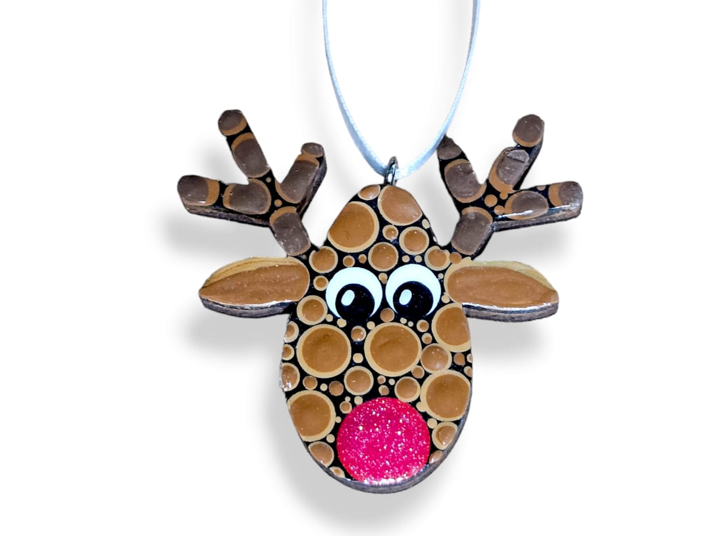 Unfinished Wood Christmas Reindeer Ornament Silhouette - Craft- up to 46