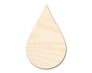 Bigger Better | Unfinished Wood Cloud Raindrop Shape | DIY Craft Cutout |