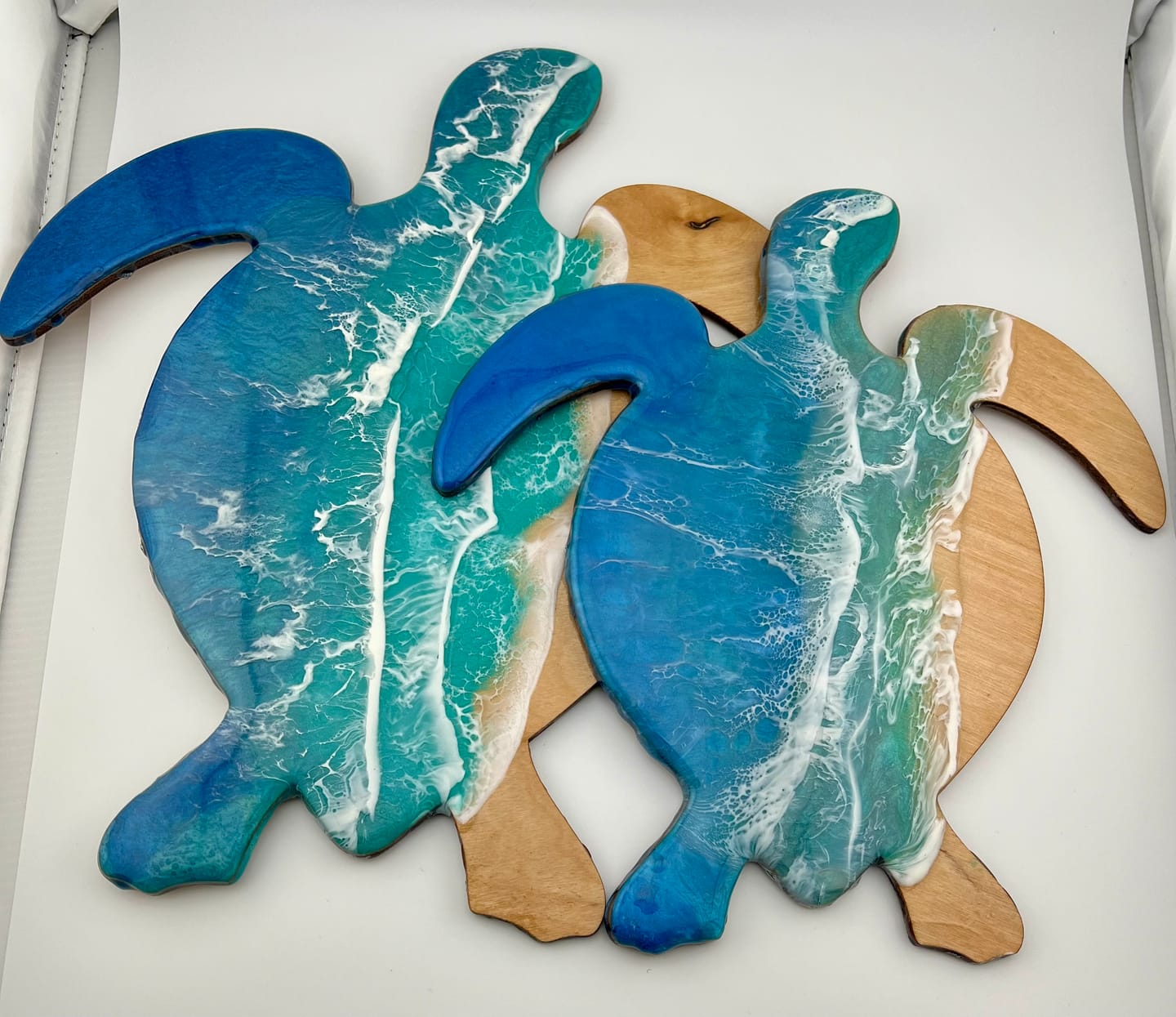 Unfinished Wood Sea Turtle Shape - Ocean - Nursery - Craft - up to 46