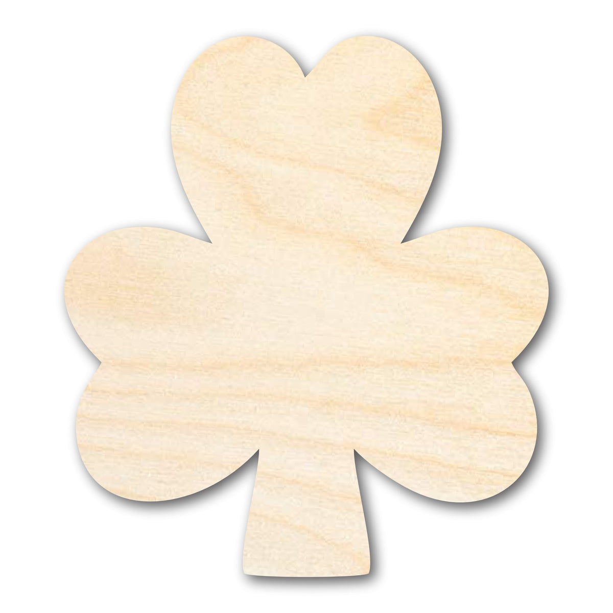 Bigger Better | Unfinished Wood Simple Shamrock Shape | DIY Craft Cuto ...