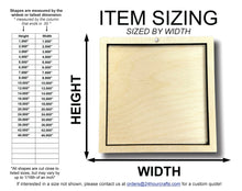 Load image into Gallery viewer, Unfinished Wood 2 Layer Square Shadowbox Shape | DIY Craft Cutout | up to 46&quot; DIY
