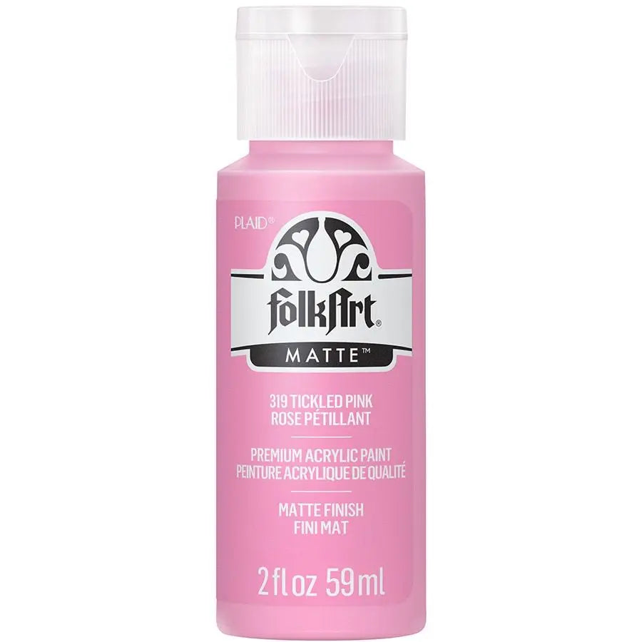 FolkArt Acrylic Paint | 2 oz | Matte Multi-Surface Craft Paint | MADE IN THE USA | Non-Toxic | 12 Colors