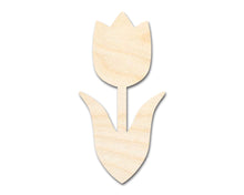 Load image into Gallery viewer, Bigger Better | Unfinished Wood Tulip Flower Shape | DIY Craft Cutout |

