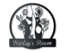Load image into Gallery viewer, Ballet Flowers Custom Metal Wall Art | Indoor Outdoor | Up to 46&quot; | Over 20 Color Options
