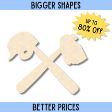 Load image into Gallery viewer, Bigger Better | Unfinished Wood Baseball Shape | DIY Craft Cutout |
