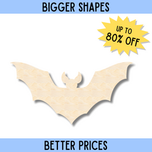 Load image into Gallery viewer, Bigger Better | Unfinished Wood Bat Shape |  DIY Craft Cutout
