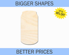 Load image into Gallery viewer, Bigger Better | Unfinished Wood Can Shape |  DIY Craft Cutout
