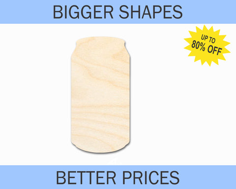 Bigger Better | Unfinished Wood Can Shape |  DIY Craft Cutout