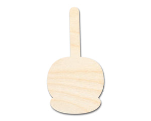 Bigger Better | Unfinished Wood Candy Caramel Apple Shape | DIY Craft Cutout