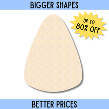 Load image into Gallery viewer, Bigger Better | Unfinished Wood Candy Corn Shape |  DIY Craft Cutout
