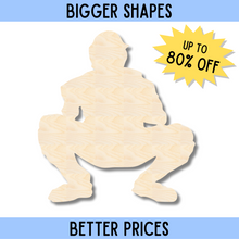 Load image into Gallery viewer, Bigger Better | Unfinished Wood Baseball Catch Shape | DIY Craft Cutout |
