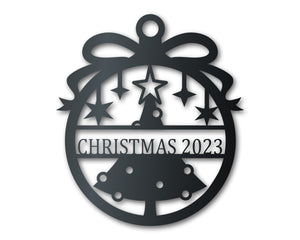 2023 LIMITED EDITION Custom Metal Christmas Tree Ornament | Indoor Outdoor | Up to 36" | Over 20 Color Options