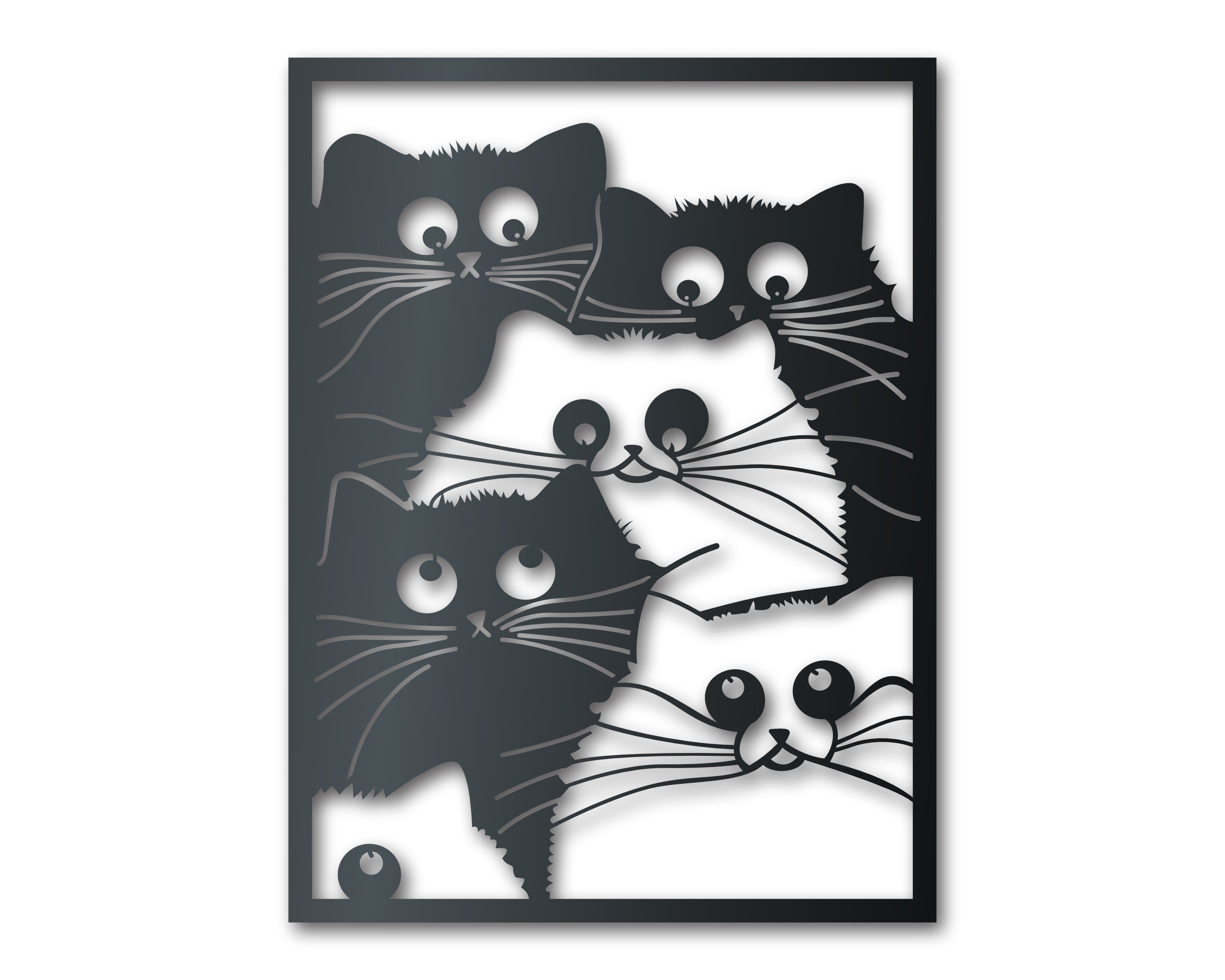 Metal Crazy for Cats Wall Art | Indoor Outdoor | Up to 46