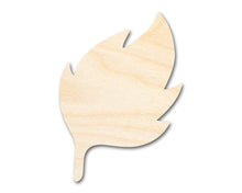 Load image into Gallery viewer, Bigger Better | Unfinished Wood Earth Leaf Element Shape |  DIY Craft Cutout
