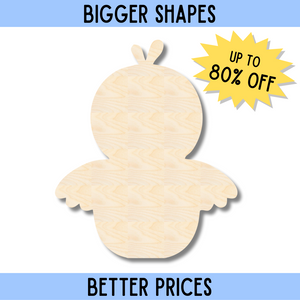 Bigger Better | Unfinished Easter Chick Silhouette | DIY Craft Cutout |