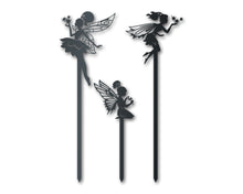 Load image into Gallery viewer, Metal Fairy Garden Stakes | Metal Garden Set | Outdoor | Up to 24&quot; | Over 20 Color Options
