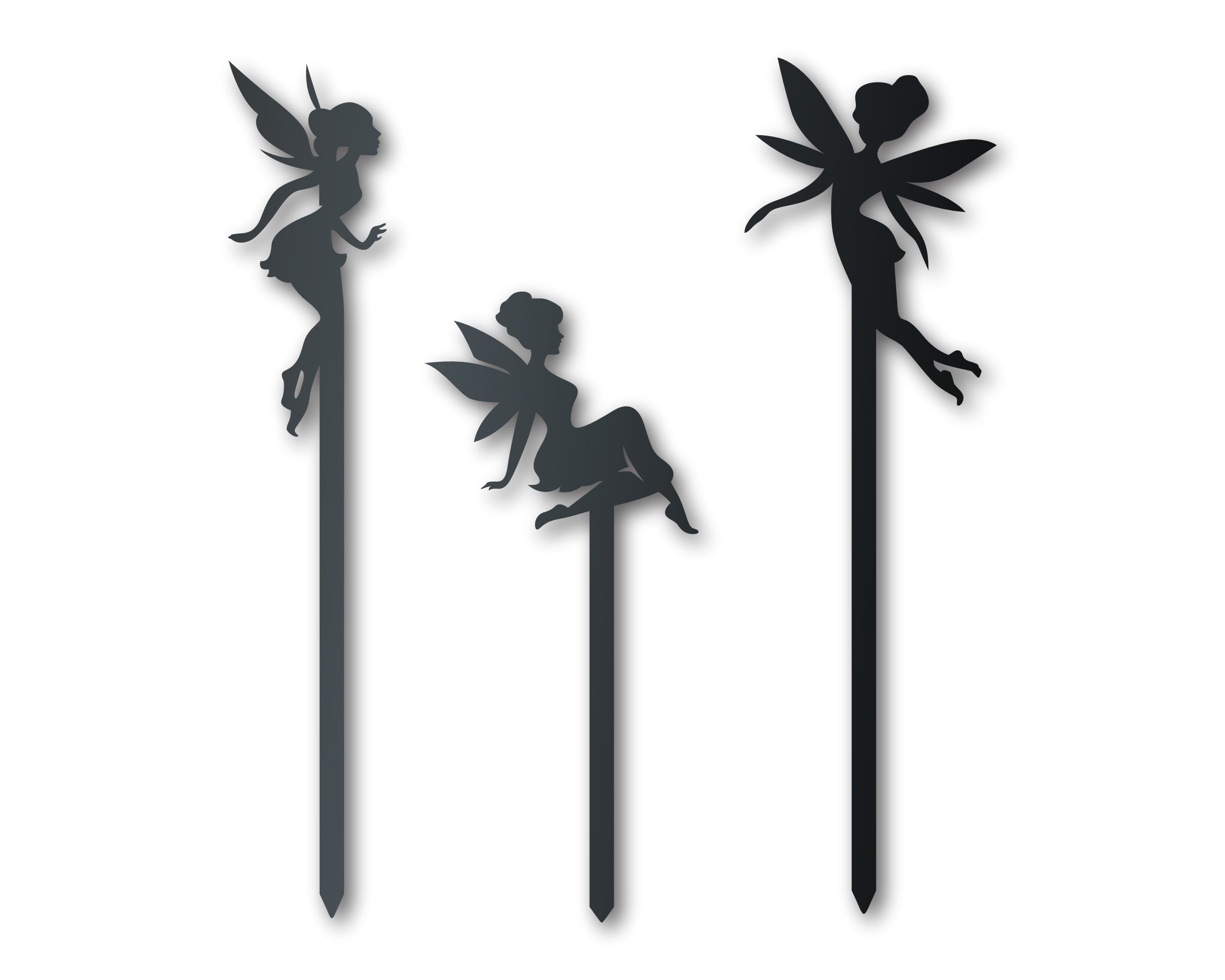 Metal Fairy Garden Stakes | Metal Garden Set | Outdoor | Up to 24