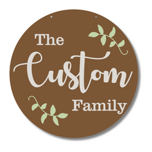 Load image into Gallery viewer, Unfinished Wood Custom Family Name Door Sign Kit | Wood Craft Cutouts | 1/4&quot; Thick |
