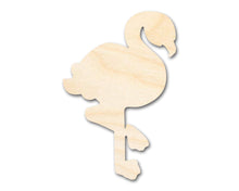 Load image into Gallery viewer, Bigger Better | Unfinished Wood Flamingo Silhouette |  DIY Craft Cutout
