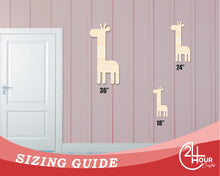 Load image into Gallery viewer, Bigger Better | Unfinished Wood Cute Giraffe Shape |  DIY Craft Cutout
