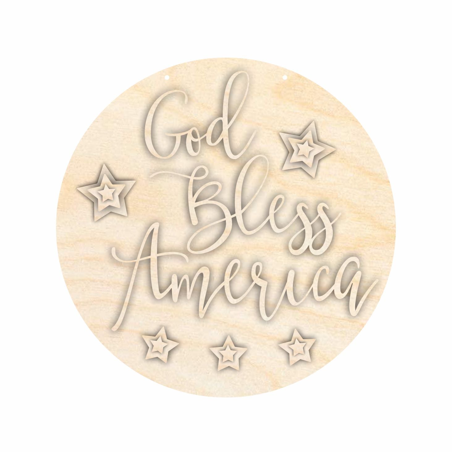Unfinished Wood God Bless America Door Sign Kit | Wood Craft Unfinished Wood God Bless America Door Sign Kit | Wood Craft
