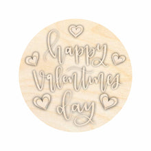 Load image into Gallery viewer, Unfinished Wood Happy Valentine&#39;s Day Door Sign Kit | Wood Craft Cutouts | 1/4&quot; Thick |
