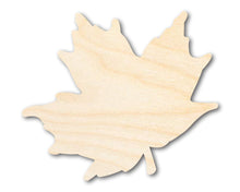Load image into Gallery viewer, Bigger Better | Unfinished Wood Maple Leaf Shape |  DIY Craft Cutout
