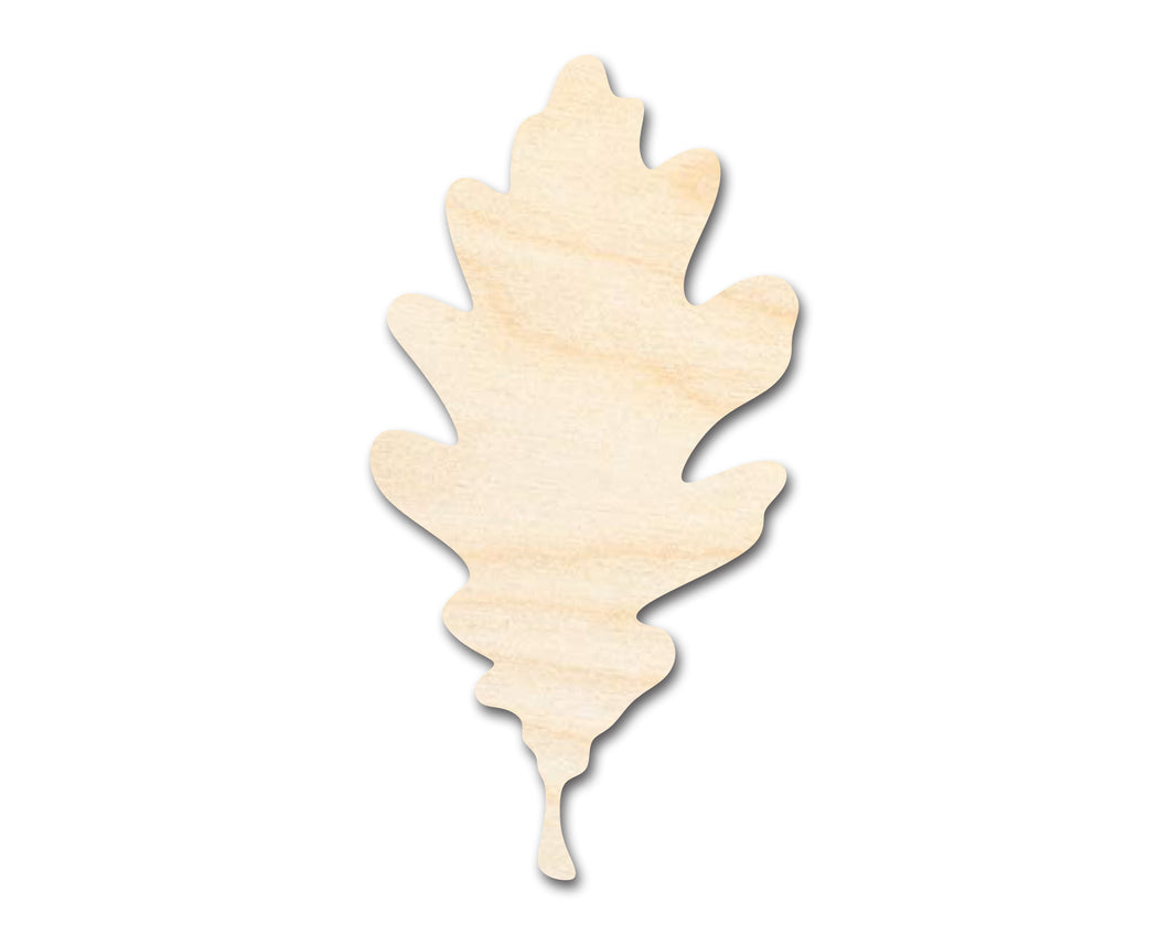 Bigger Better | Unfinished Wood Oak Leaf Shape |  DIY Craft Cutout