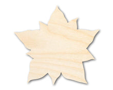 Load image into Gallery viewer, Bigger Better | Unfinished Wood Poinsettia Flower Shape |  DIY Craft Cutout
