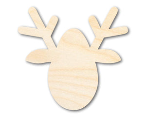 Bigger Better | Unfinished Wood Christmas Reindeer Silhouette |  DIY Craft Cutout