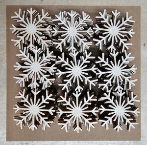 Bargain Bundle - Unfinished Snowflake Shape - 3" x 1/8" - Qty 100