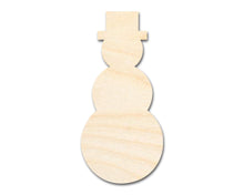 Load image into Gallery viewer, Bigger Better | Unfinished Wood Tall Snowman Shape |  DIY Craft Cutout
