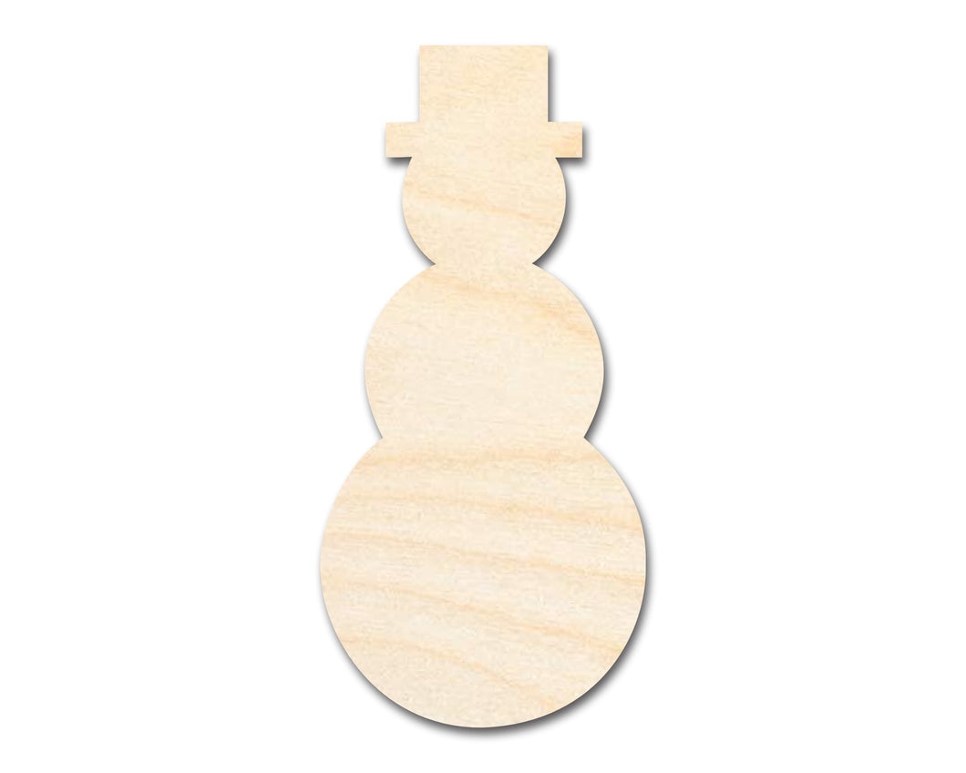 Bigger Better | Unfinished Wood Tall Snowman Shape |  DIY Craft Cutout