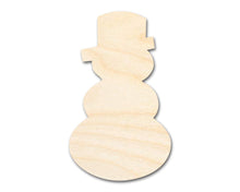 Load image into Gallery viewer, Bigger Better | Unfinished Wood Snowman Silhouette |  DIY Craft Cutout
