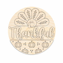 Load image into Gallery viewer, Unfinished Wood Thanksgiving Door Sign Kit | Wood Craft Cutouts | 1/4&quot; Thick |
