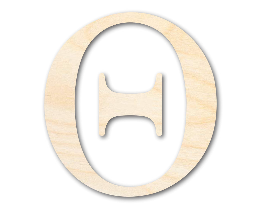 Unfinished Wood Theta Silhouette - Craft- up to 46
