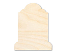 Load image into Gallery viewer, Bigger Better | Unfinished Wood Tombstone Shape |  DIY Craft Cutout
