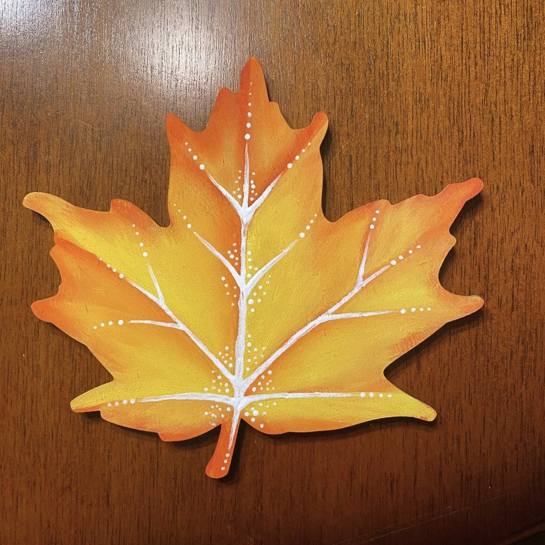 Unfinished Wood Maple Leaf Shape - Craft - up to 36