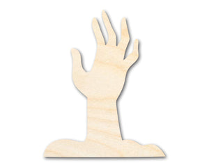 Bigger Better | Unfinished Wood Zombie Hand Shape |  DIY Craft Cutout