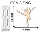 Unfinished Wooden Ballerina Dancer Shape - Craft- up to 24" DIY-24 Hour Crafts