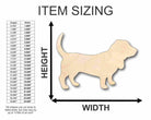 Unfinished Wooden Basset Hound Dog Shape - Animal - Pet - Craft - up to 24" DIY-24 Hour Crafts