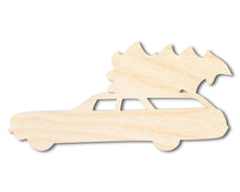 Load image into Gallery viewer, Unfinished Wood Christmas Tree Station Wagon Shape - Craft - up to 36&quot;
