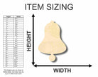 Unfinished Wooden Bell Shape - Craft - up to 24" DIY-24 Hour Crafts