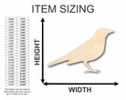 Unfinished Wooden Blackbird Shape - Animal - Wildlife - Craft - up to 24" DIY-24 Hour Crafts